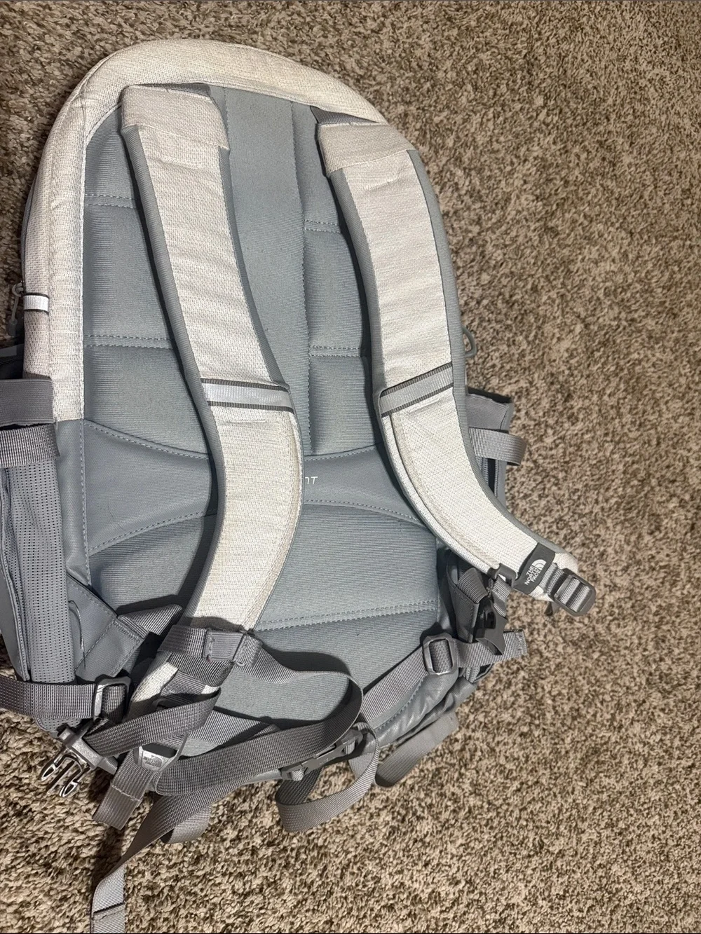 The North Face Light Gray and Gray Two-Tone Men's Backpack